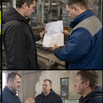 Оборудование доставляют на площадку