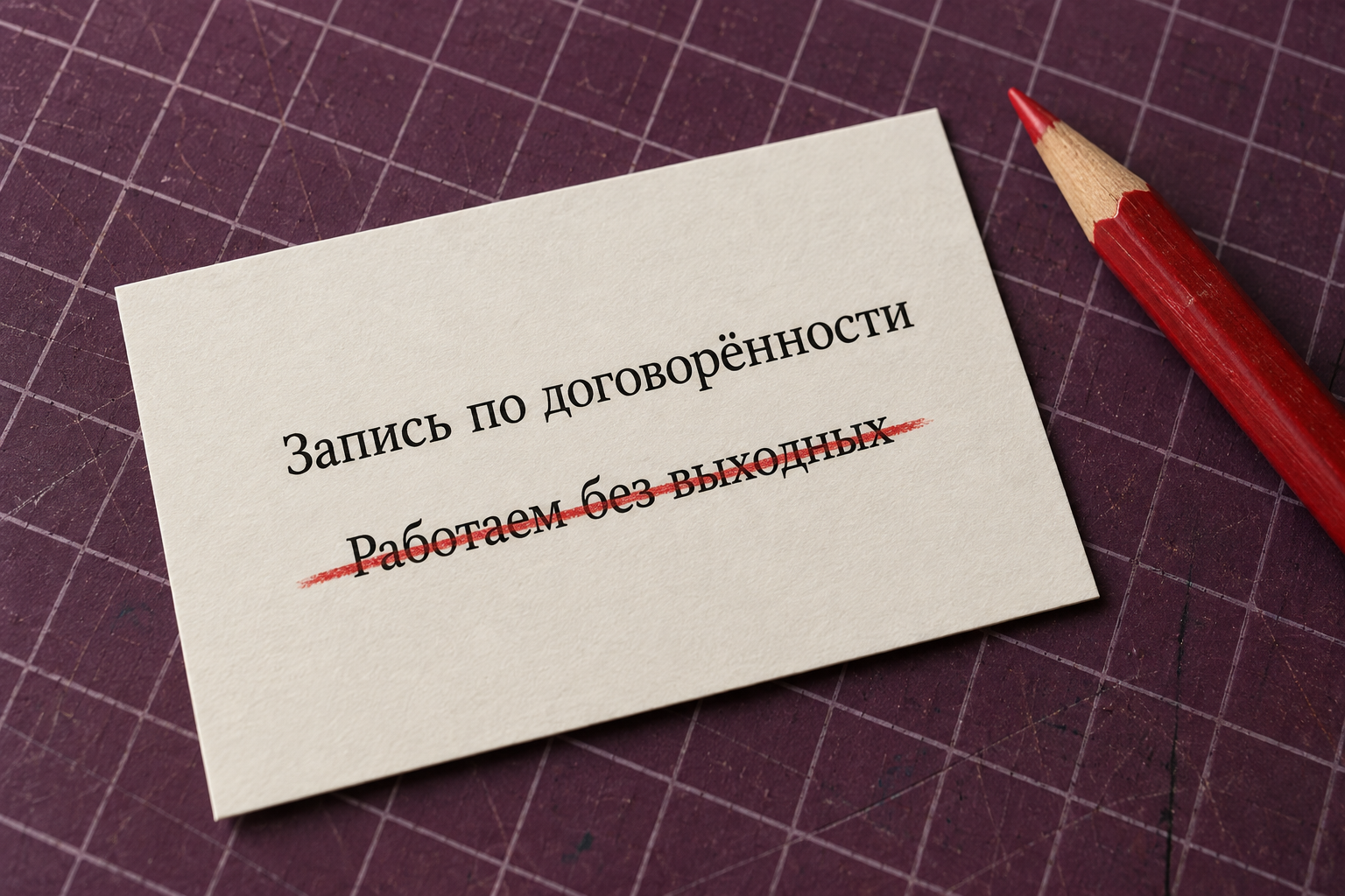 Учебная печатная карточка с зачёркнутой строкой о выходных